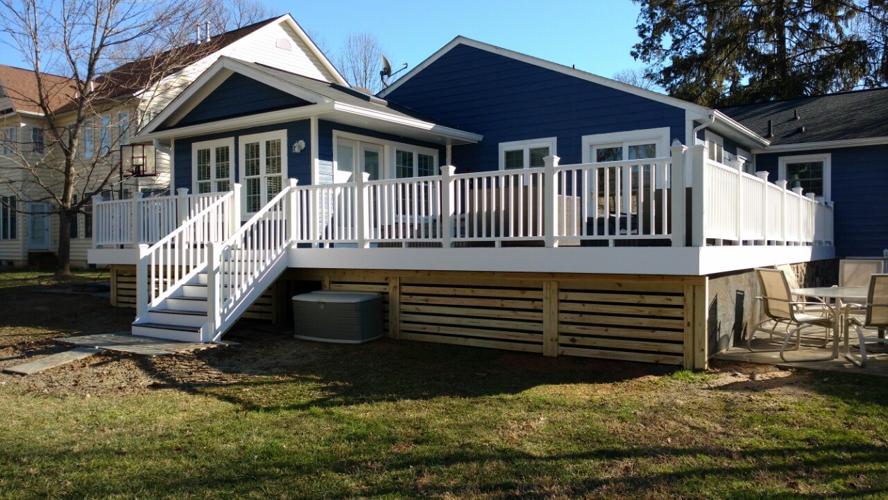 A new deck installation for residential outdoor living, approved by Hero. | S&S Remodeling