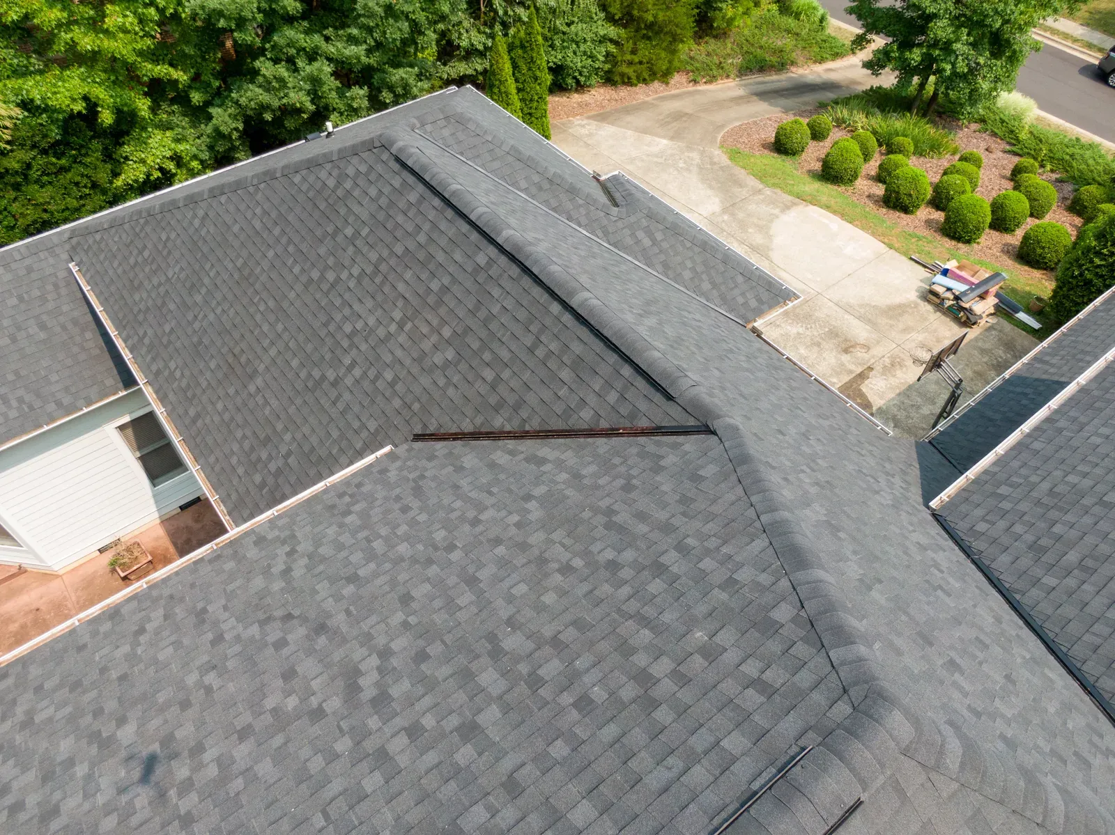 A new asphalt roof being replaced on a residential home. | S&S Remodeling