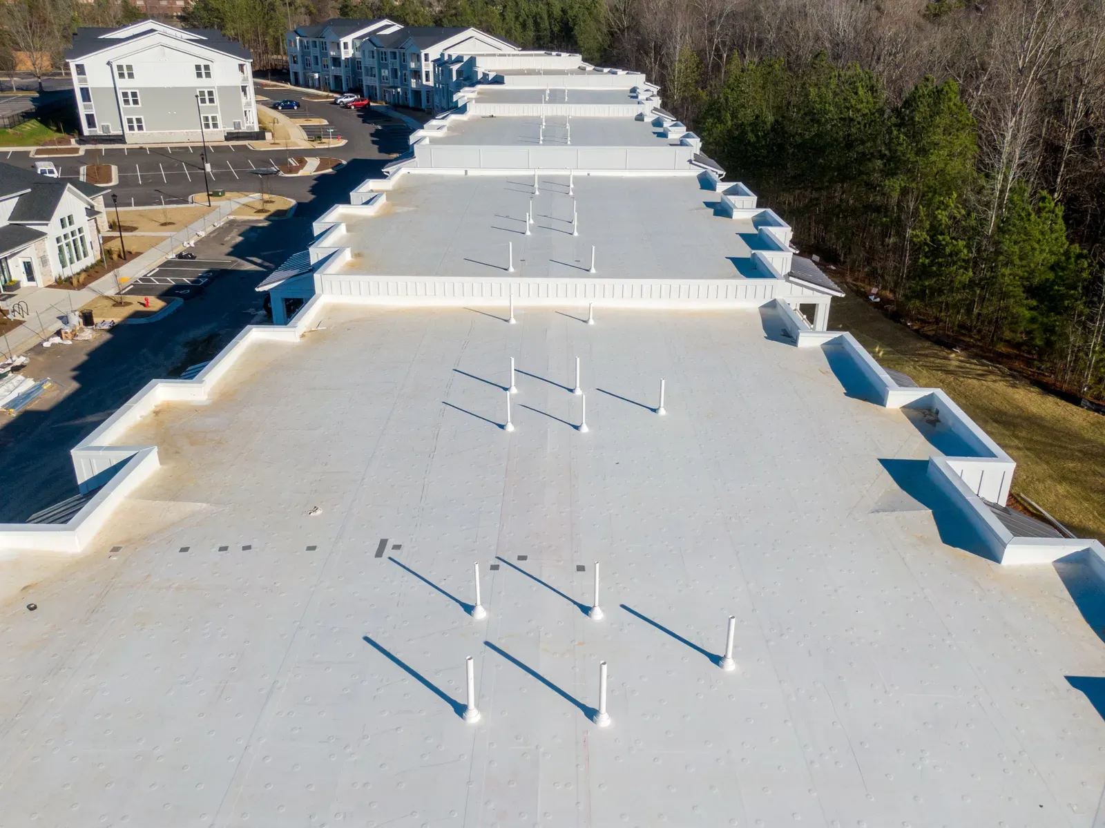 New EPDM commercial roof installation by hero-approved professionals. | S&S Remodeling