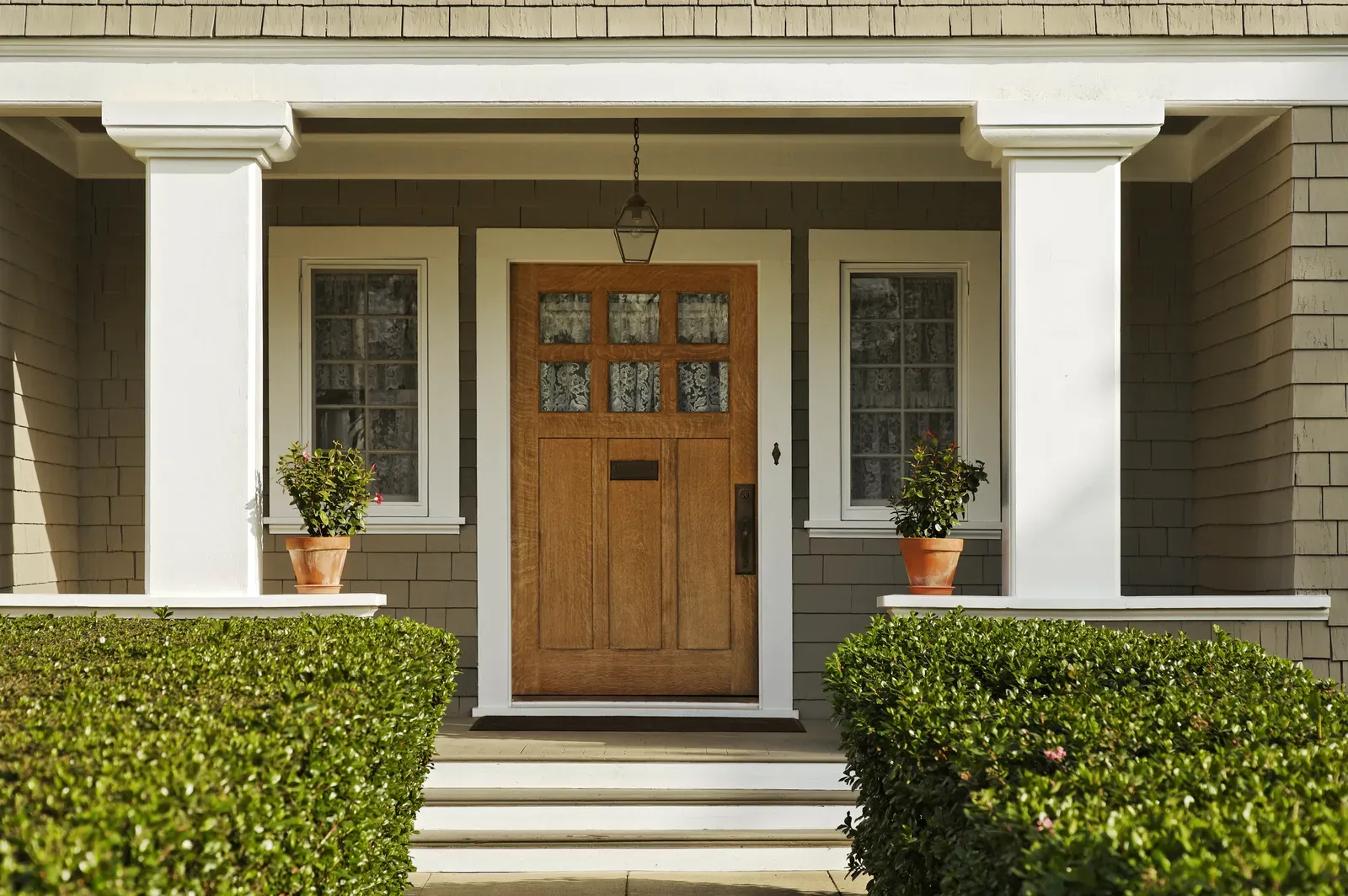 "Front door installation in a residential setting." | S&S Remodeling